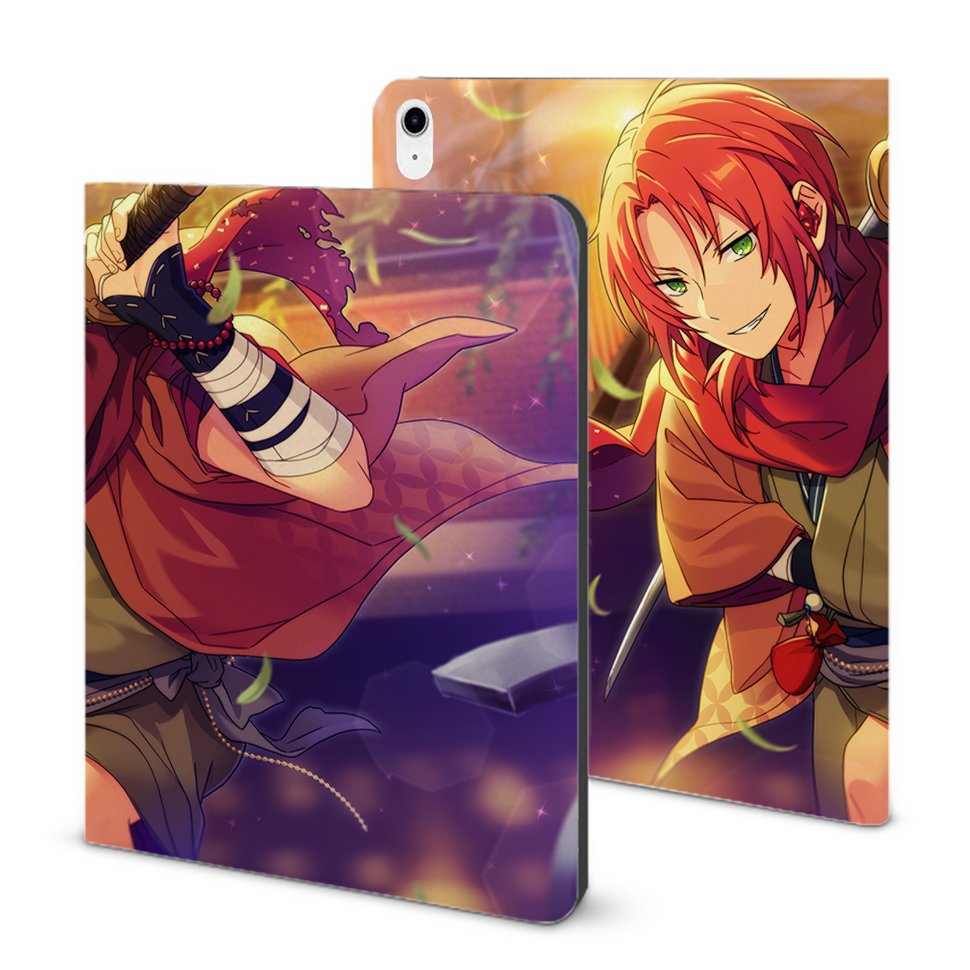 （画像用） あんさんぶるスターズ! Ensemble Stars IPad ケース ブック型 PUレザー TPU 耐衝撃 軽量 薄型 ペン収納なし 全面保護 IPad 各モデル対応